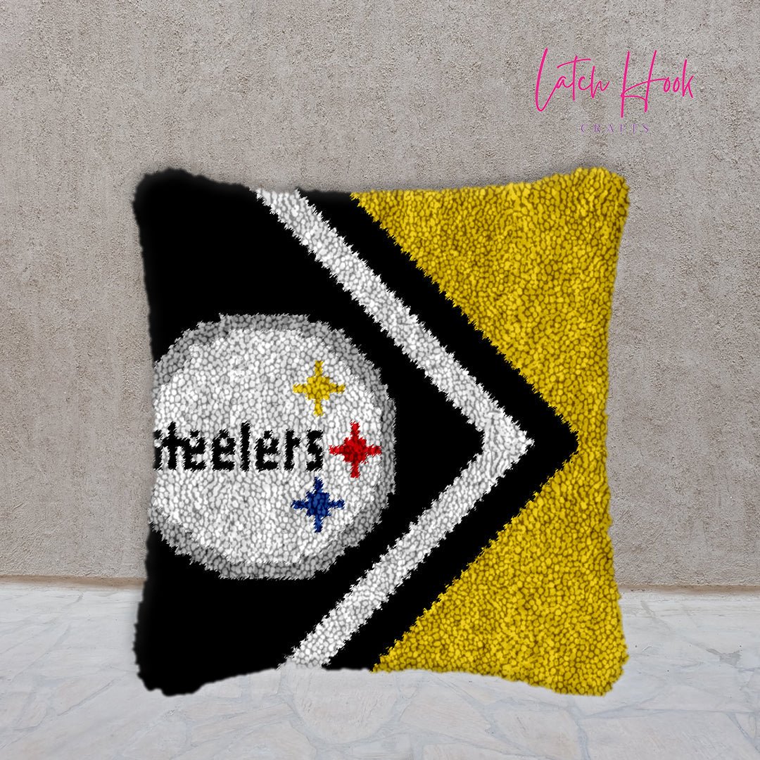 Pittsburgh Steelers - Latch Hook Pillowcase Kit - Latch Hook Crafts