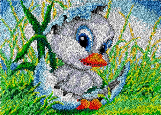 Pretty Chickling - Latch Hook Rug Kit - Latch Hook Crafts