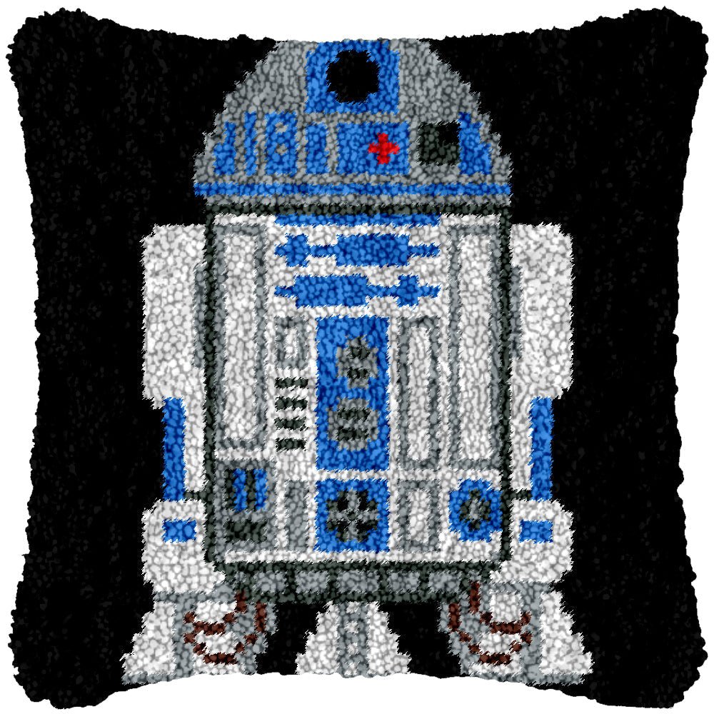 R2 D2 (Full) - Latch Hook Pillowcase Kit - Latch Hook Crafts