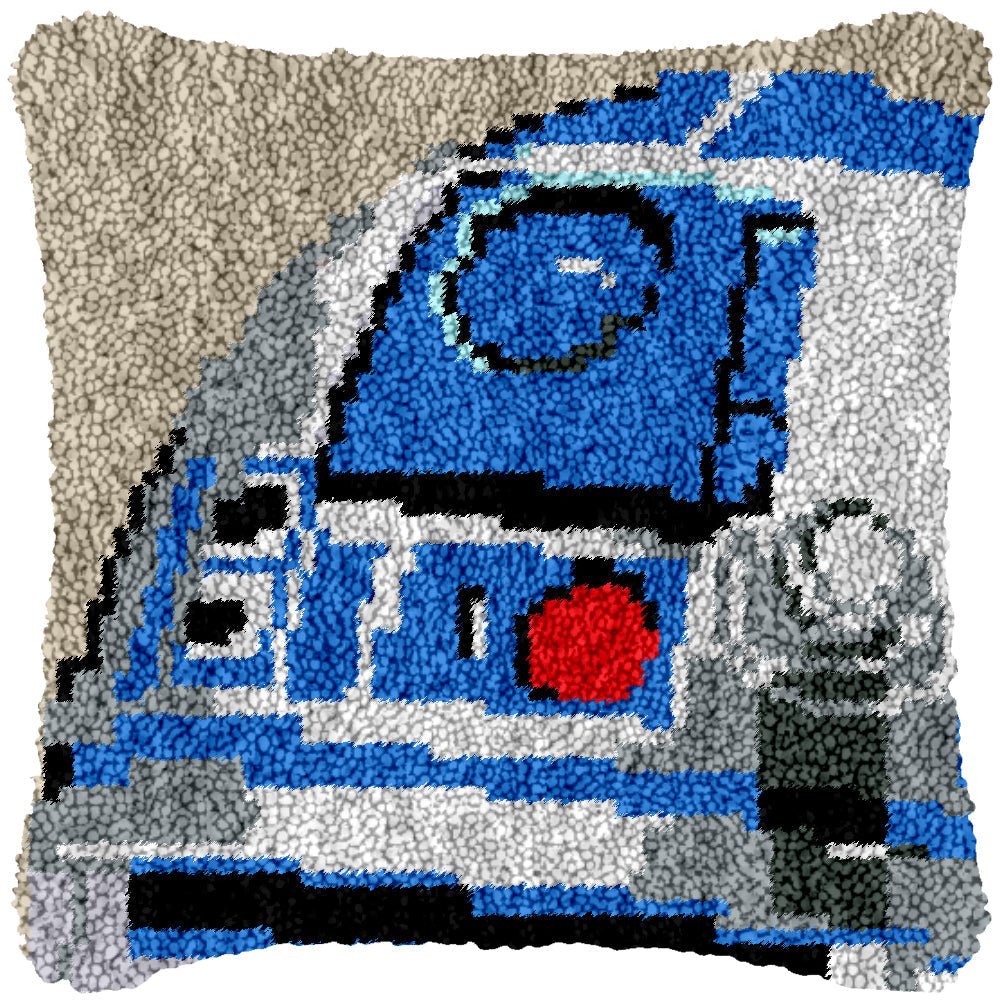 R2 D2 - Latch Hook Pillowcase Kit - Latch Hook Crafts