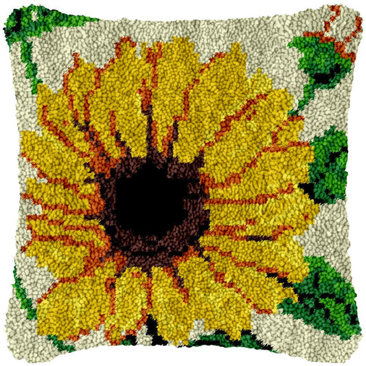 Radiant Sunflower - Latch Hook Pillowcase Kit - Latch Hook Crafts