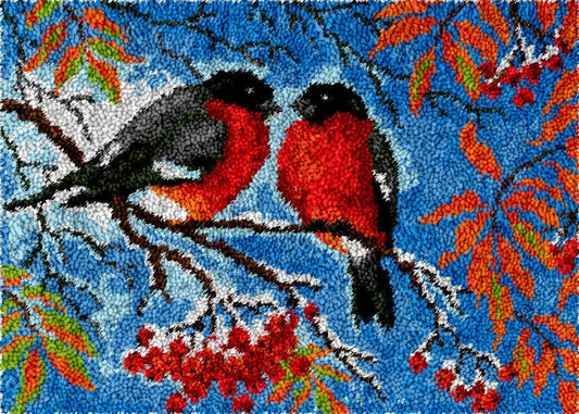 Red-Breasted Meadowlark - Latch Hook Rug Kit - Latch Hook Crafts