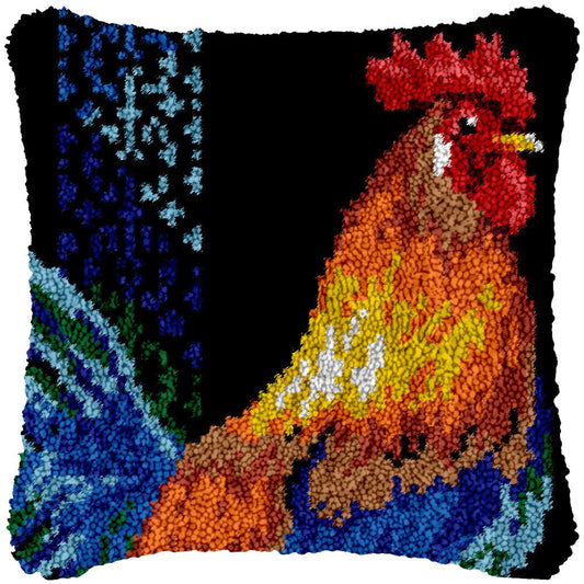 Roosting Hen - Latch Hook Pillowcase Kit - Latch Hook Crafts