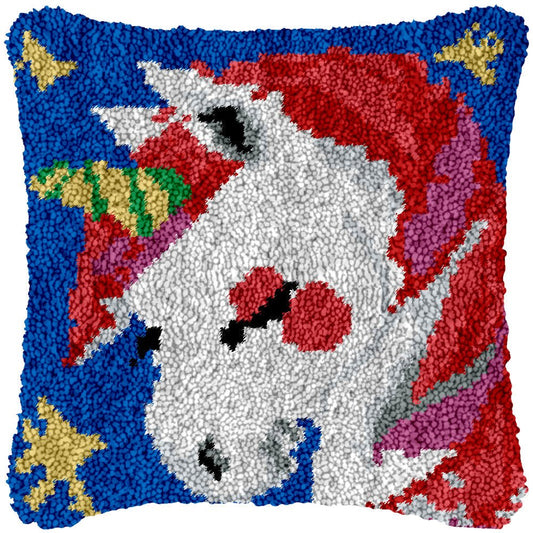 Sad Unicorn - Latch Hook Pillowcase Kit - Latch Hook Crafts