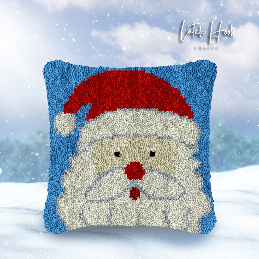 Santa Claus - Latch Hook Pillowcase Kit - Latch Hook Crafts