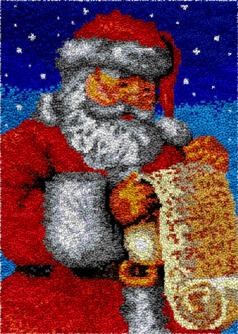 Santa's List - Latch Hook Rug Kit - Latch Hook Crafts