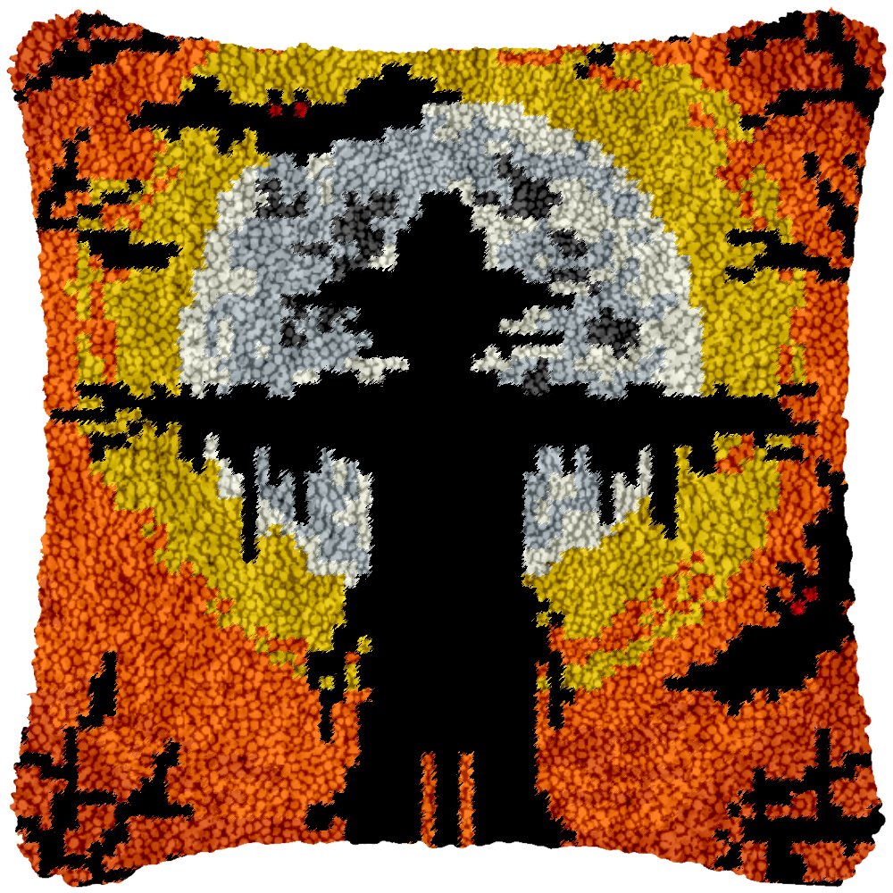 Scarecrow - Latch Hook Pillowcase Kit - Latch Hook Crafts