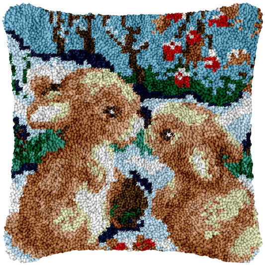 Sharing is Caring - Latch Hook Pillowcase Kit - Latch Hook Crafts