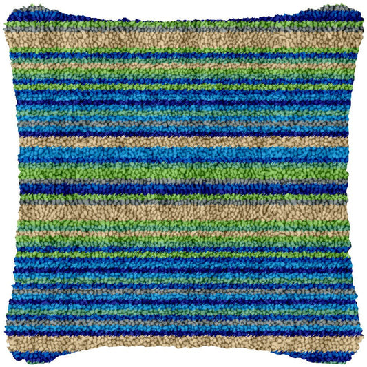 Solid Stripes - Latch Hook Pillowcase Kit - Latch Hook Crafts