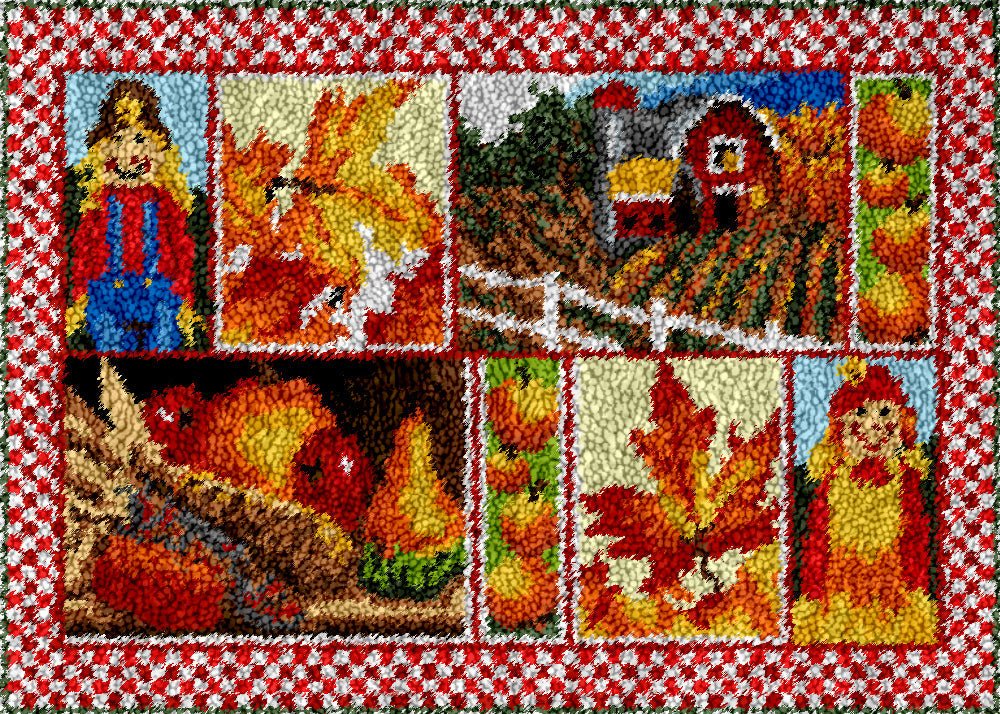 Stages of Fall - Latch Hook Rug Kit - Latch Hook Crafts