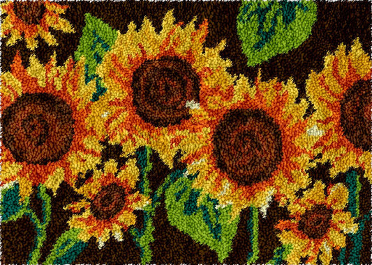 Sunflower Garden - Latch Hook Rug Kit - Latch Hook Crafts
