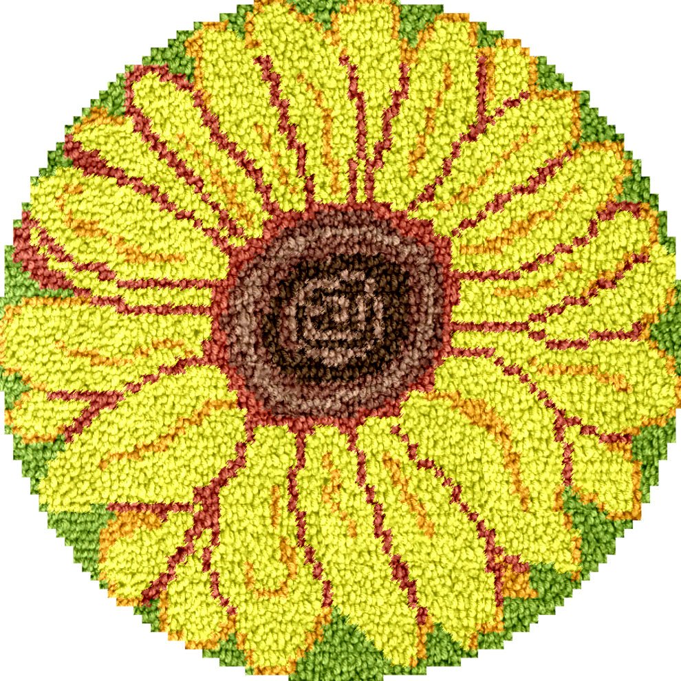 Sunflower - Latch Hook Rug Kit - Latch Hook Crafts
