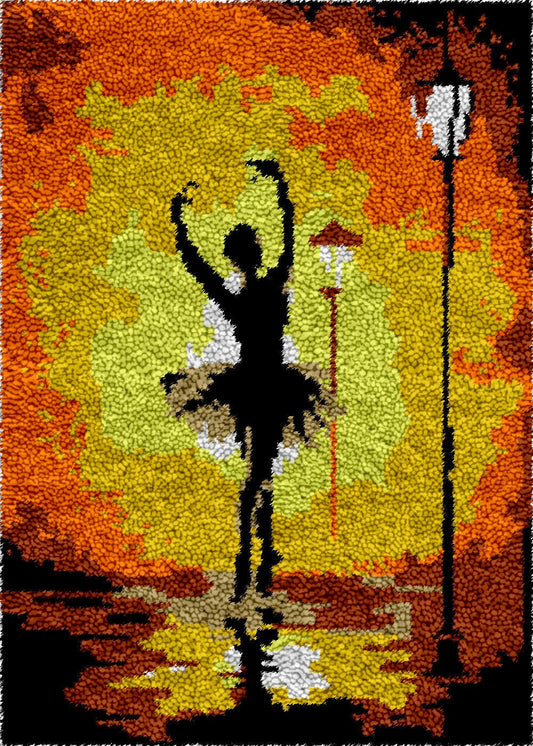 Sunset Ballerina - Latch Hook Rug Kit - Latch Hook Crafts
