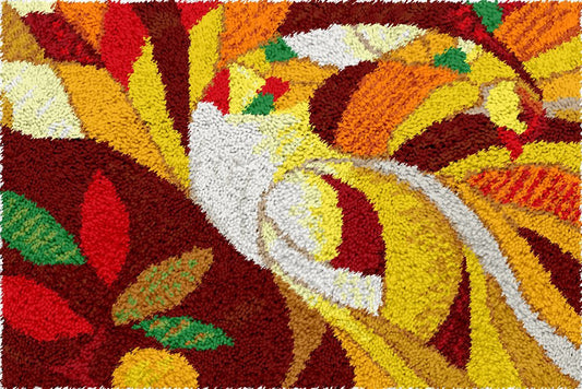Sunset Phoenix - Latch Hook Rug Kit - diy-latch-hook