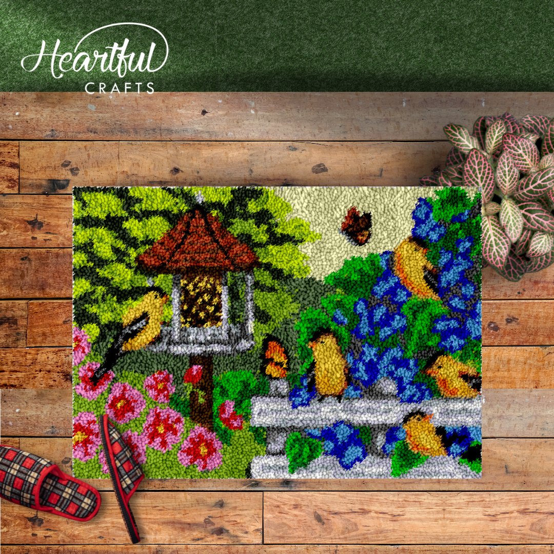 The Birdhouse DIY Latch Hook Rug Making Kit For Adults Latch Hook Crafts