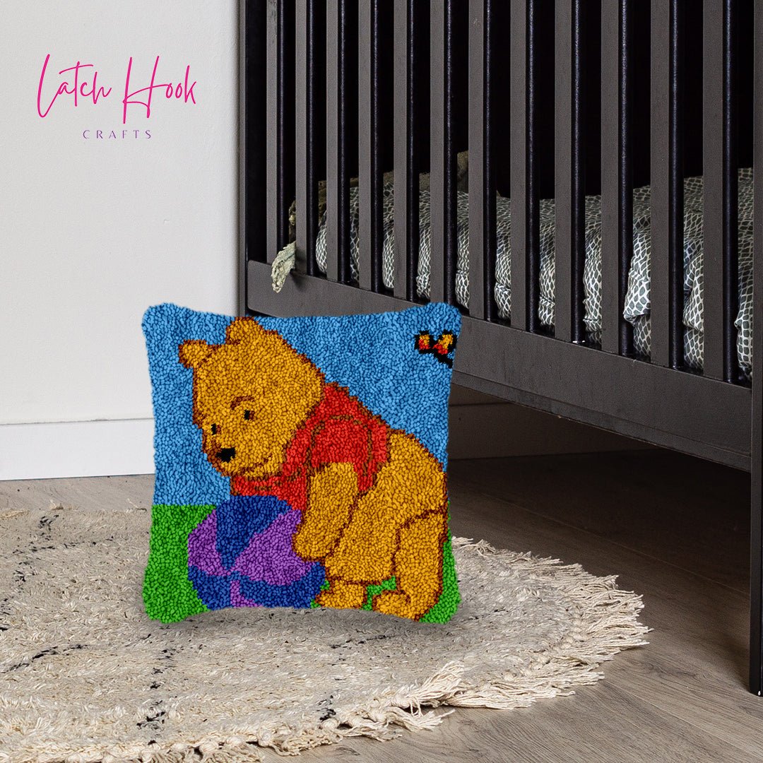 Time for Play - Latch Hook Pillowcase Kit - Latch Hook Crafts