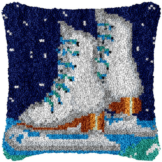 Time to Skate - Latch Hook Pillowcase Kit - Latch Hook Crafts