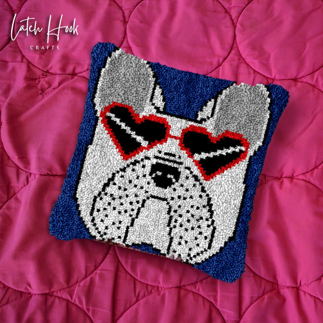 Tough Lover - Latch Hook Pillowcase Kit - Latch Hook Crafts
