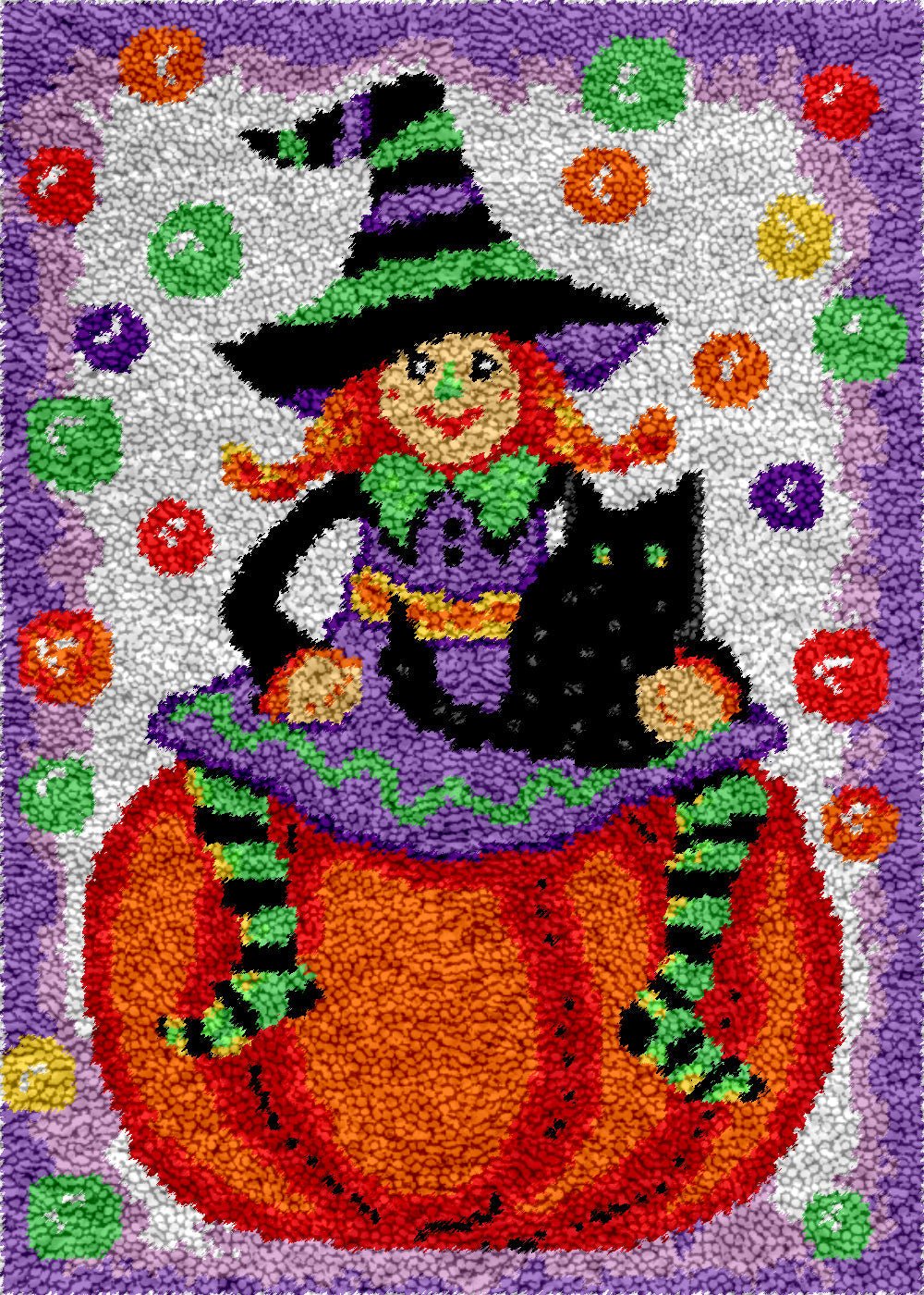 Trick or Treat - Latch Hook Rug Kit - Latch Hook Crafts