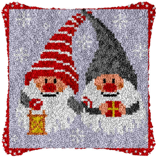 Twin Elves - Latch Hook Pillowcase Kit - Latch Hook Crafts
