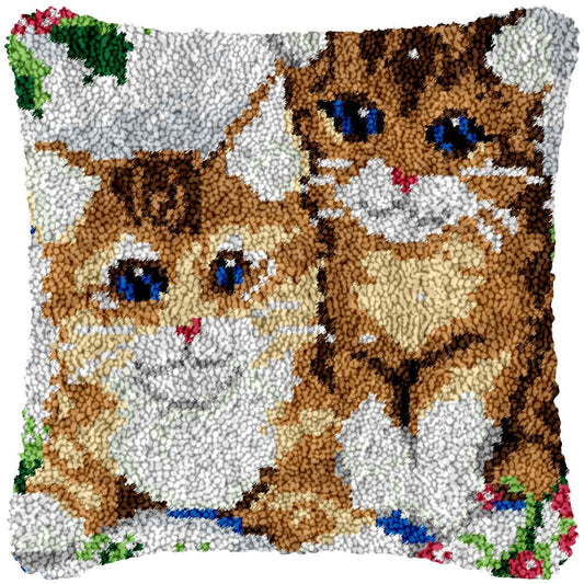 Twins - Latch Hook Pillowcase Kit - Latch Hook Crafts