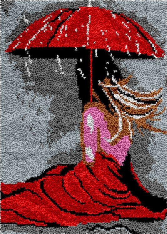 Under My Umbrella - Latch Hook Rug Kit - Latch Hook Crafts