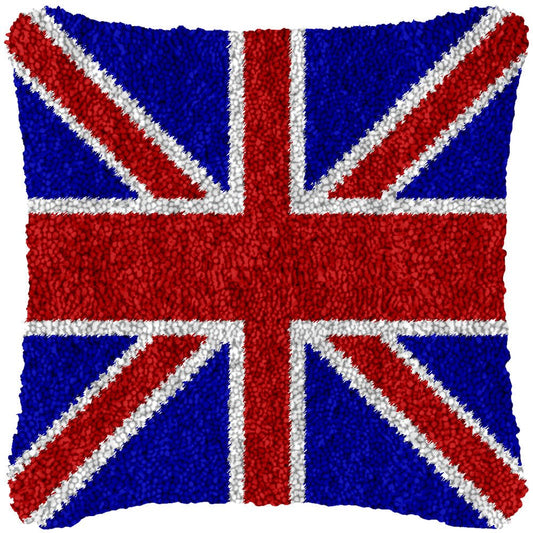 Union Jack - Latch Hook Pillowcase Kit - Latch Hook Crafts