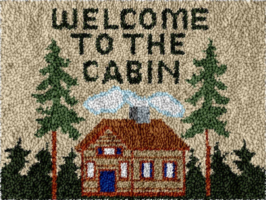 Welcome to the Cabin - Latch Hook Rug Kit - Latch Hook Crafts