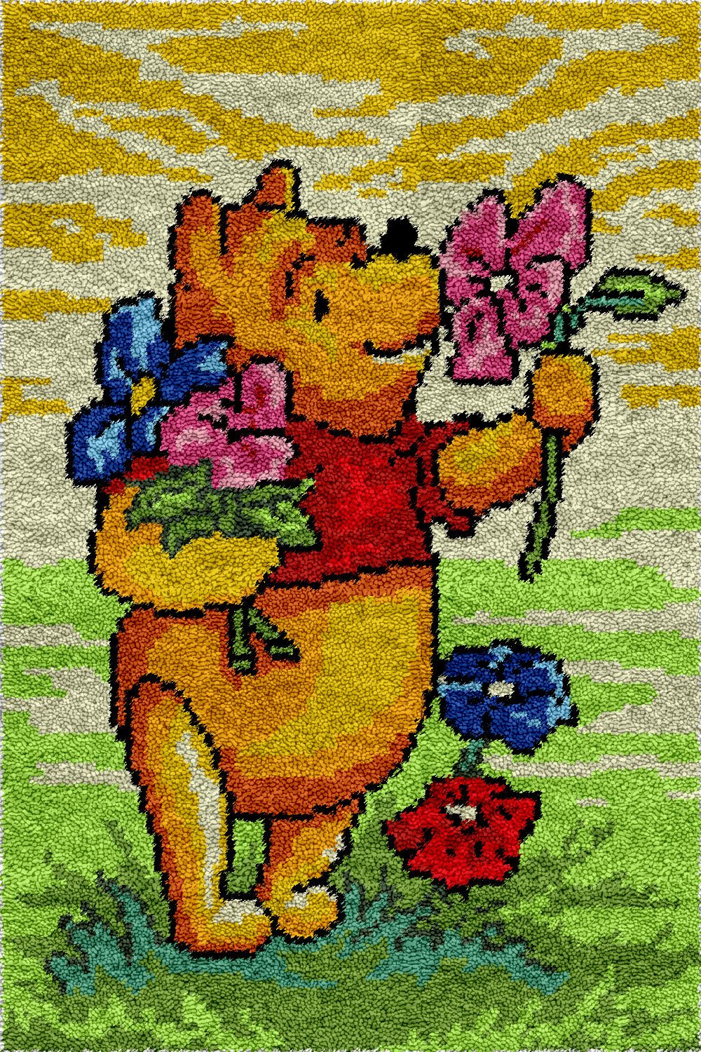 Winnie the Pooh - Latch Hook Rug Kit - diy-latch-hook