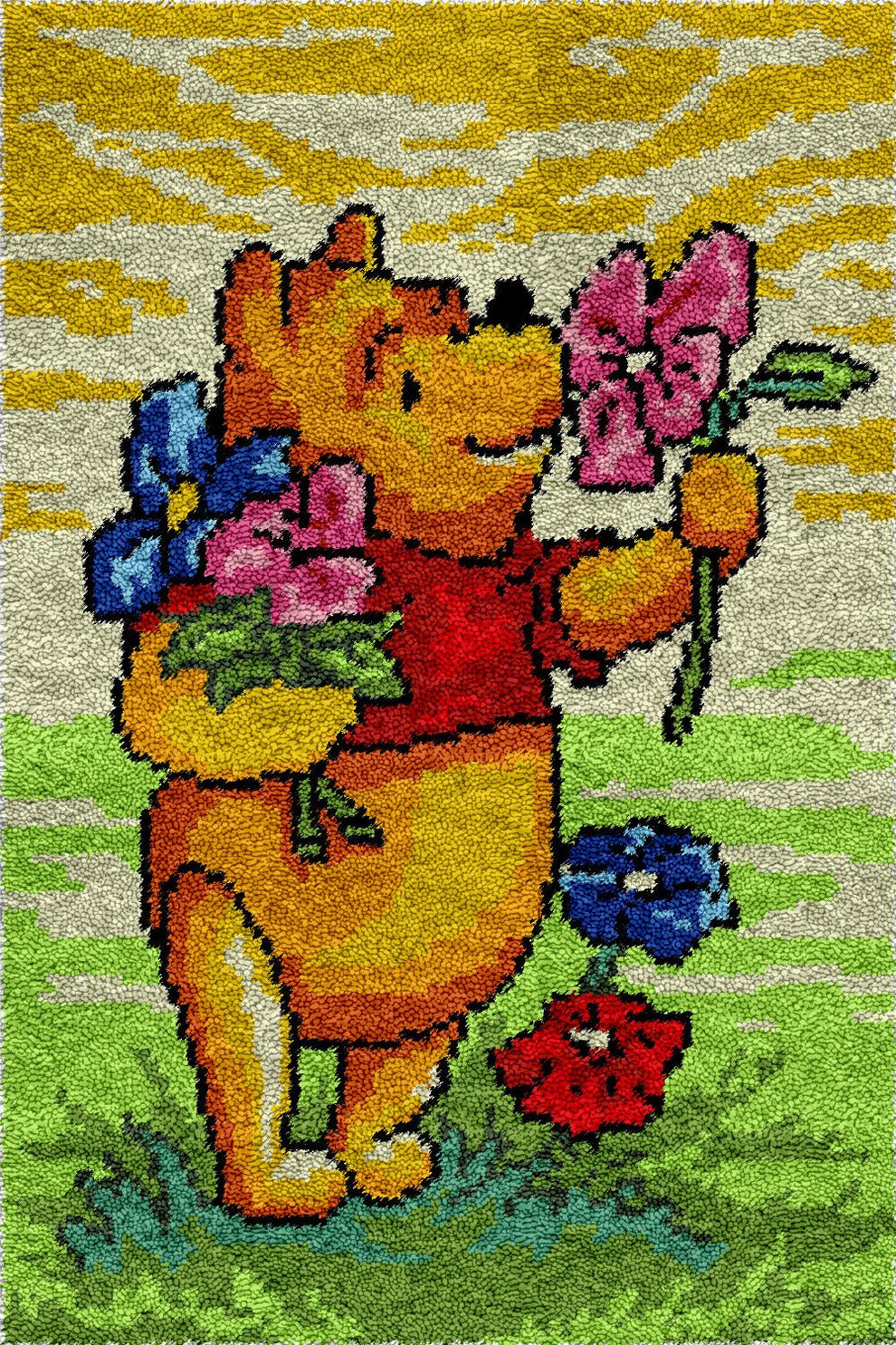 Winnie the Pooh DIY Latch Hook Rug Making Kit For Adults Latch Hook