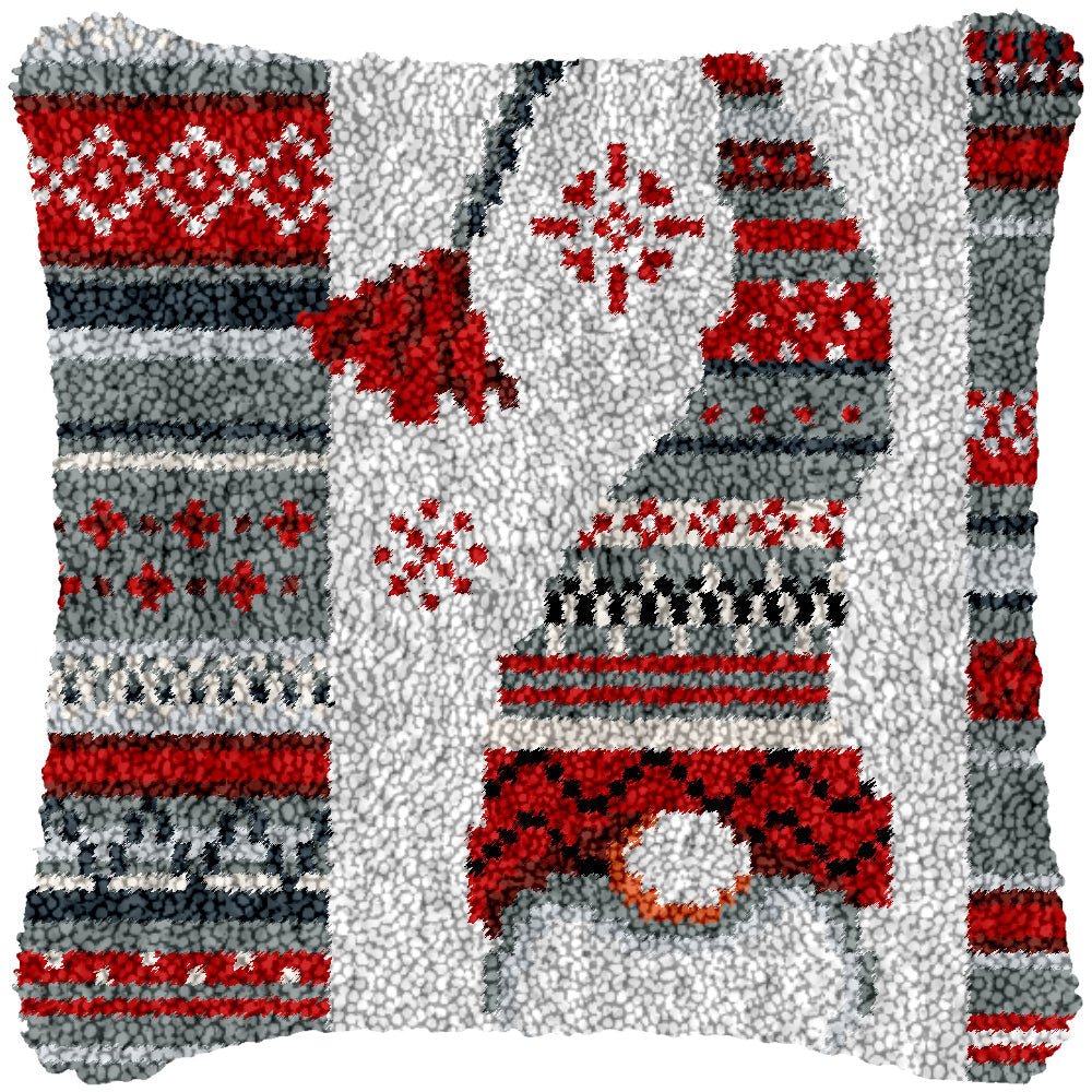 Winter Patterns - Latch Hook Pillowcase Kit - Latch Hook Crafts